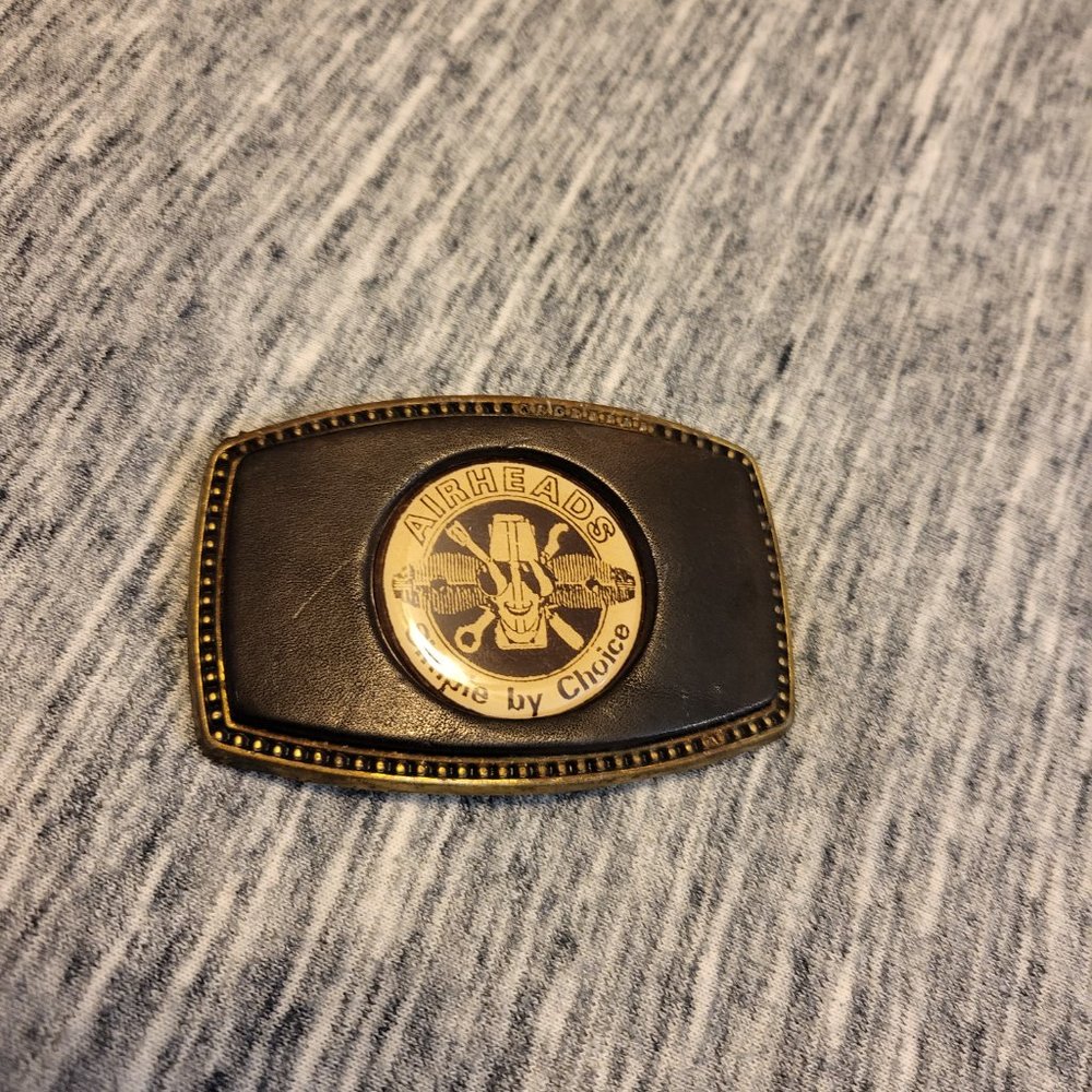 BB-317 "airheads" simple by choice, belt buckle, Alumaline 4108